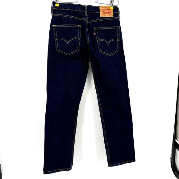 Levi’s 514: dark wash navy blue straight‎ leg jeans (30 x 30) - Picture 5 of 7
